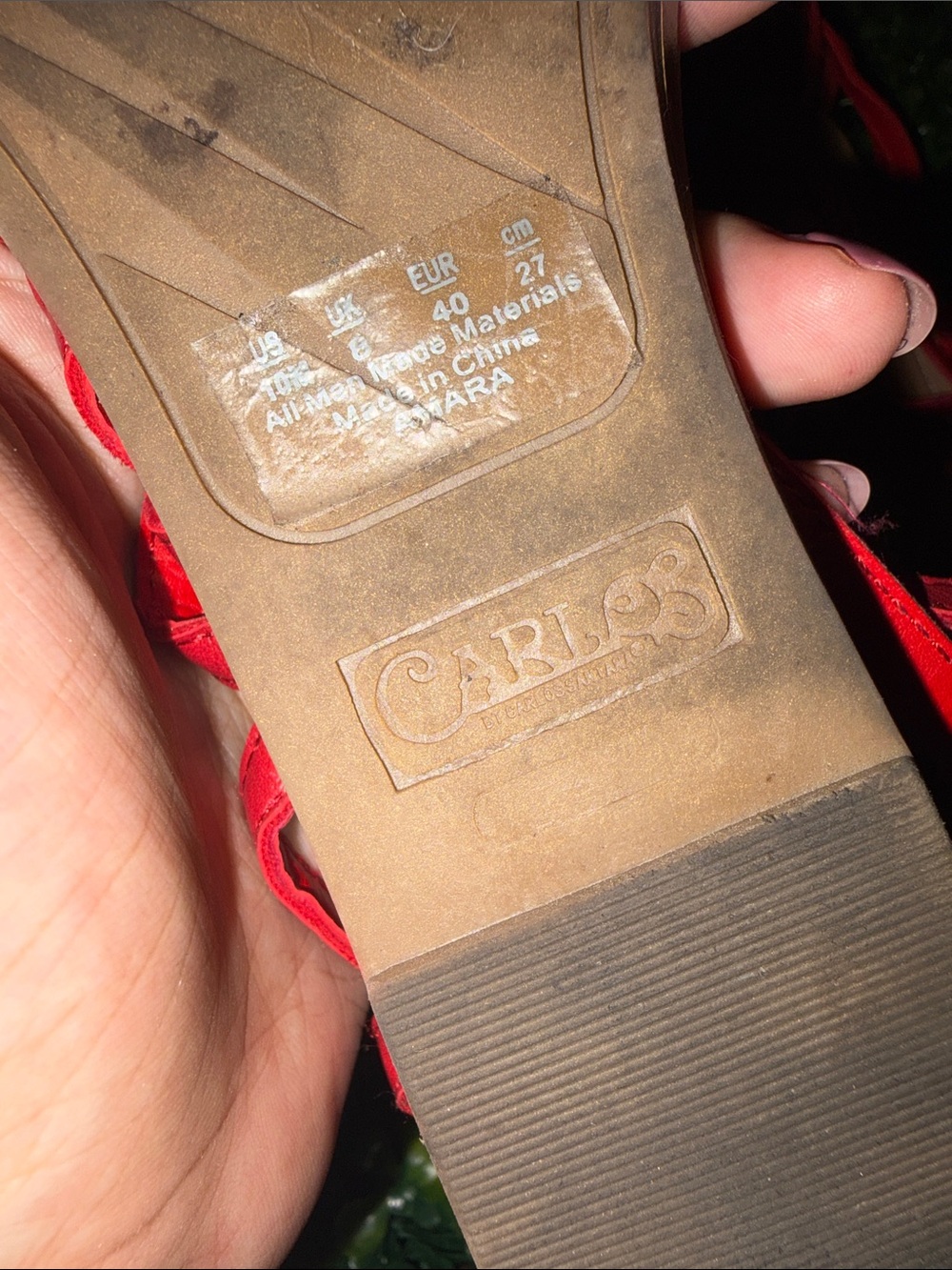 Red Sandals - Picture 3 of 3